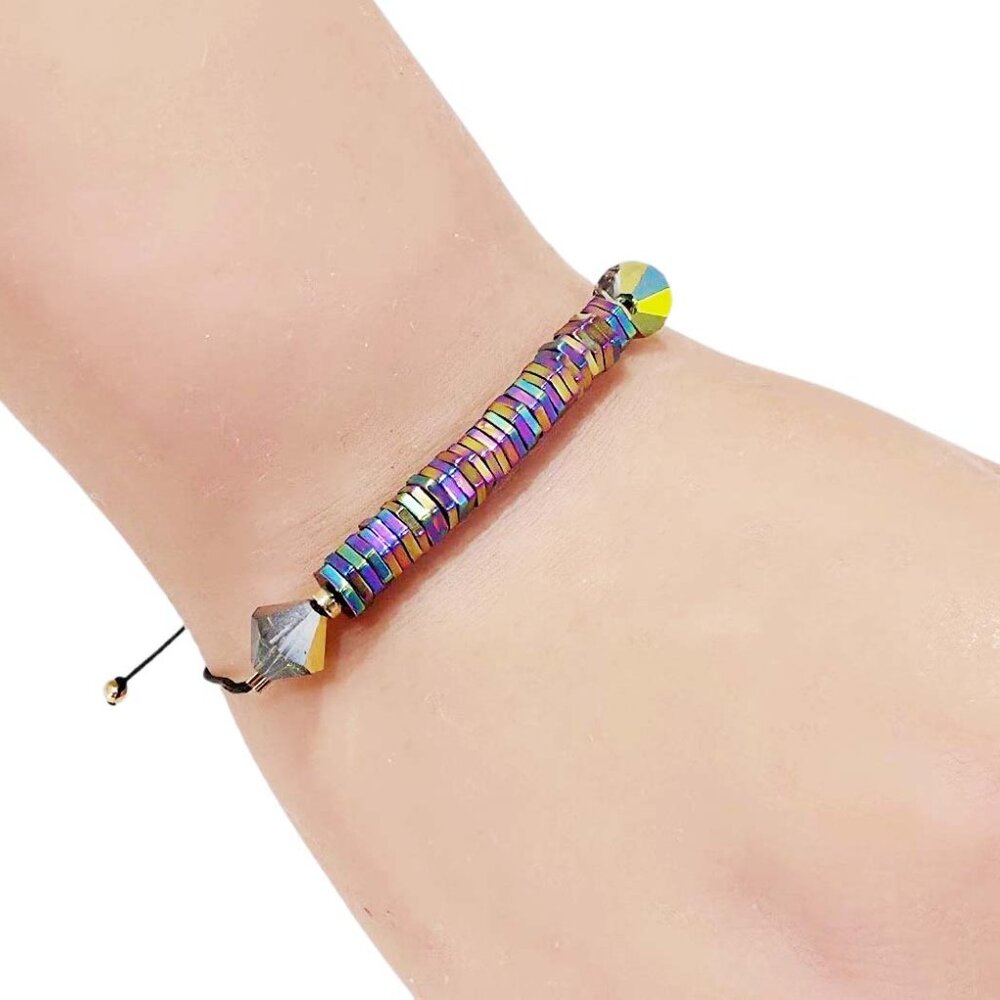 Hematite Crystal Adjustable Bracelet - image 6